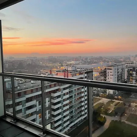 Apartman Skyline House - Free Parking & Terrace Milánó
